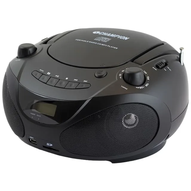 Champion Boombox CD/Radio/MP3/USB Rosa