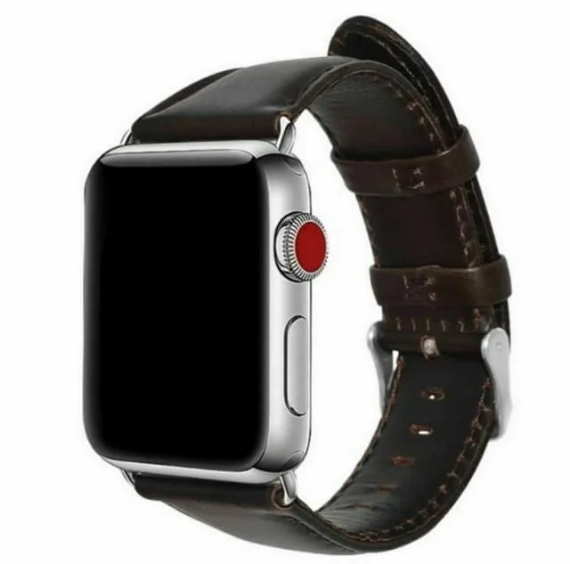 Klockarmband i Läderimitation till Apple Watch