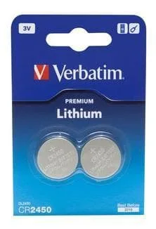 Verbatim CR2450 3V Lithium Battery 2p