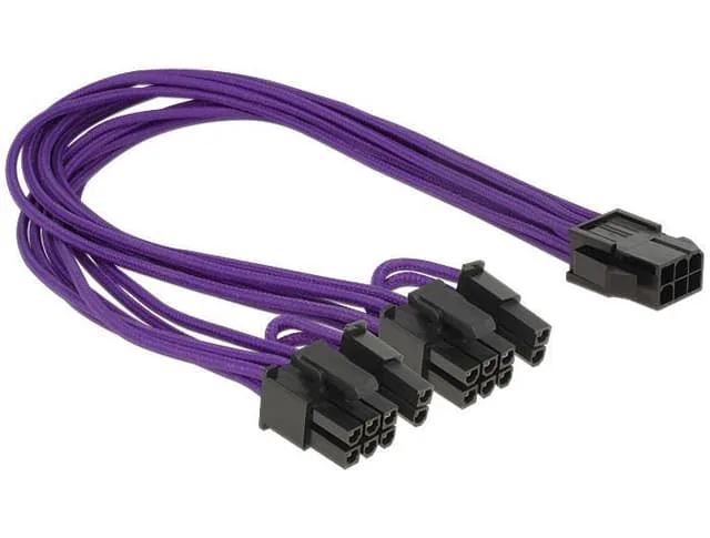 Delock 8-stifts PCIe-ström (6+2) till 6-stifts PCIe-ström