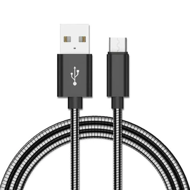 NORDIQZENZ Micro-USB kabel i Metall, 1m
