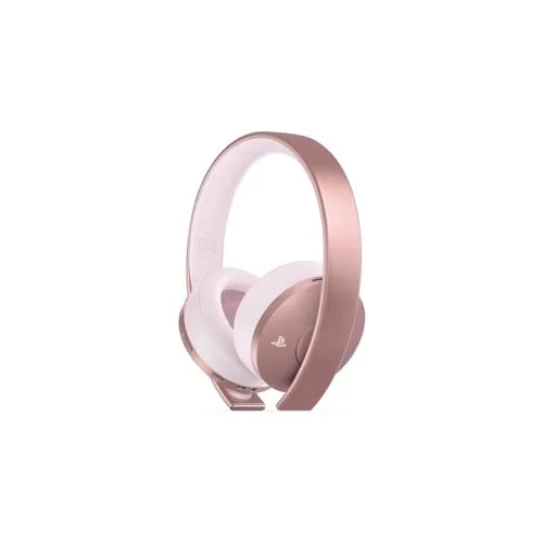 PS4 Sony Gold Wireless Headset 7.1 + Fortnite Bundle