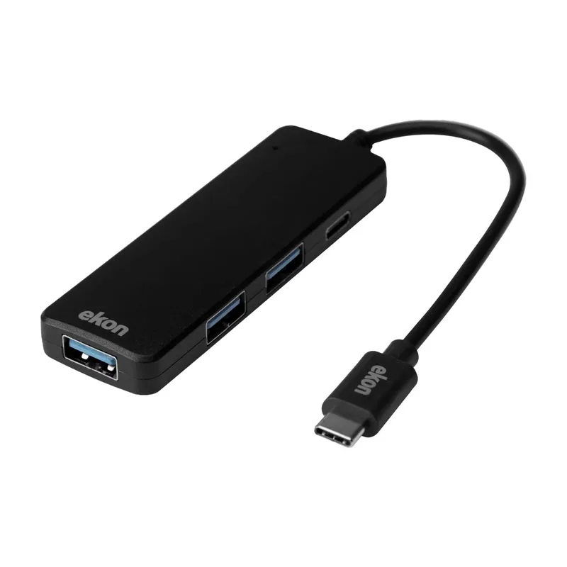 ekon USB-C Hub med 3ST USB-A och 1ST USB-C
