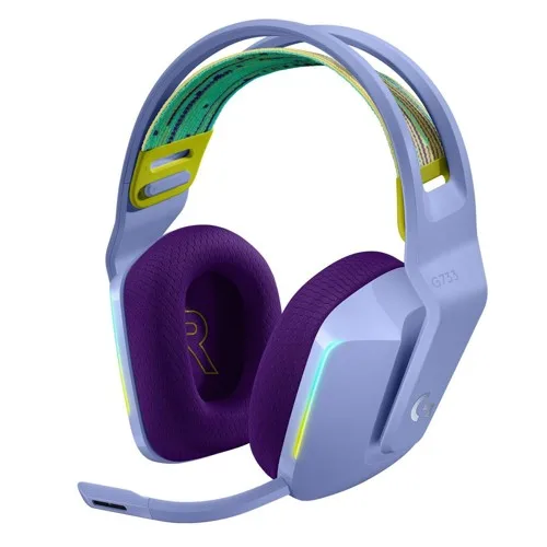 Logitech - G733 LIGHTSPEED Headset - LILAC - 2.4GHZ