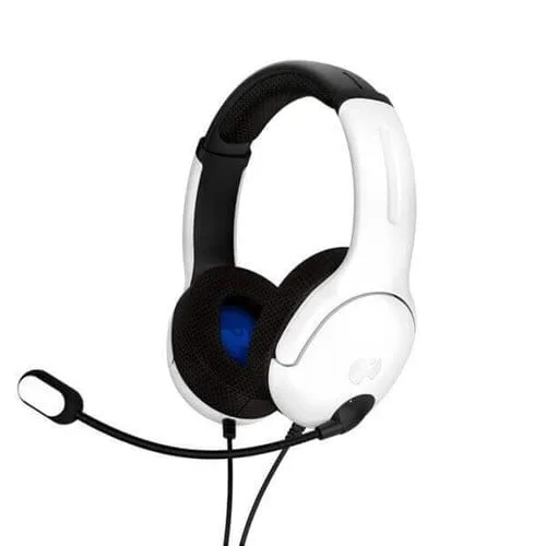 PDP LVL40 Wired Stereo Headset for PS4 and Playstation 5 White