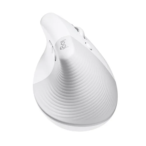 Logitech - Lift for Mac Vertical Ergonomic Mouse - OFF-WHITE