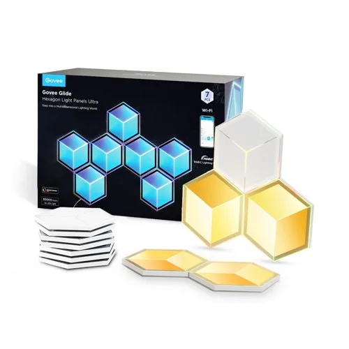 Govee - Glide Hexagon Ljuspannåer Ultra 7-Pack