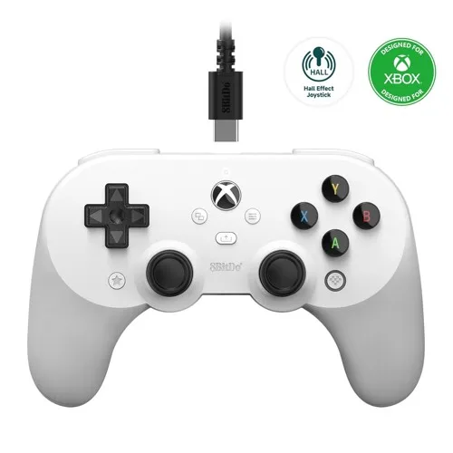 8BitDo - Pro Wired Gamepad 2 - Xbox (White)