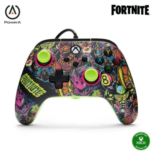 PowerA - Advantage, handkontroll med sladd - Fortnite Glow