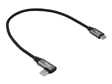 Akyga - USB-kabel - USB-C (hane) till USB-C (hane) högervinklad