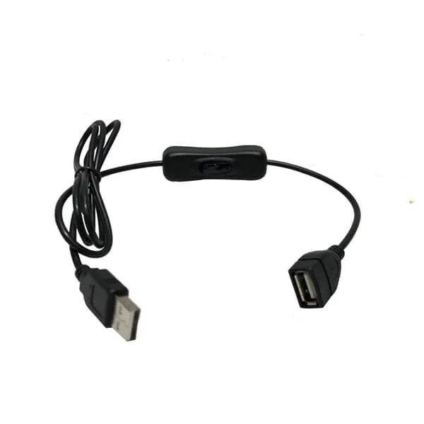 24 USB-kabel med strömbrytare