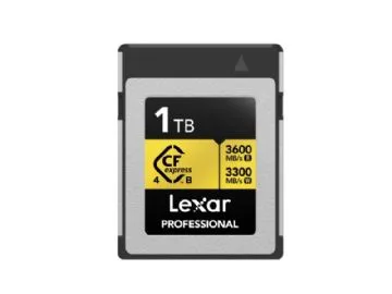Lexar LCXEXP4001T- RNENG, 1 TB, CFexpress typ B, 3600 MB/s, 3300 MB/s, Fallsäker, Dammsäker, Stöttålig, Vibrationssäker, Multifärg