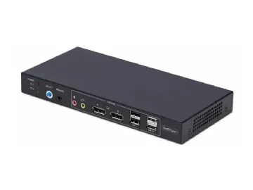 StarTech.com 2-Port Dual-Monitor DP KVM Switch w/Video Matrix
