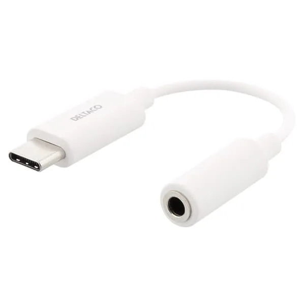 DELTACO USB-C till 3,5 mm adapter