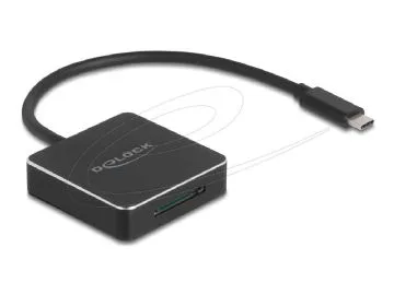 Delock - Kortläsare (SD Express, SD, SD 3.0 UHS-I, SD UHS-I, SD UHS-II, SDHC, SDHC UHS-I, SDHC UHS-II, SDXC, SDXC UHS-I, SDXC UHS-II) - USB-C 3.1 Gen