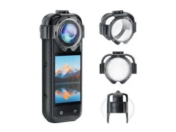Puluz lens covers for Insta360 X5 camera (snap-on)