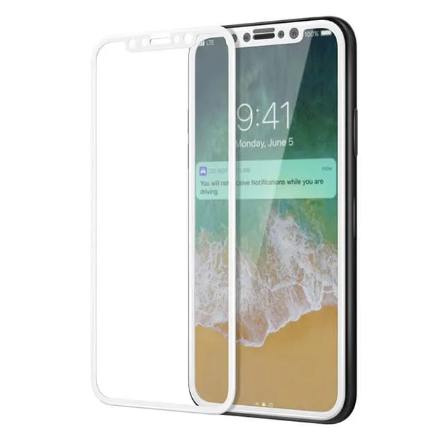Skalo iPhone X/XS Heltäckande Skärmskydd Härdat Glas