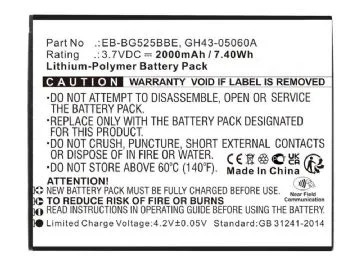 CoreParts Batteri 3,7V 2000 mAh