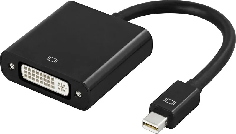 Deltaco mini DisplayPort till DVI-D adapter