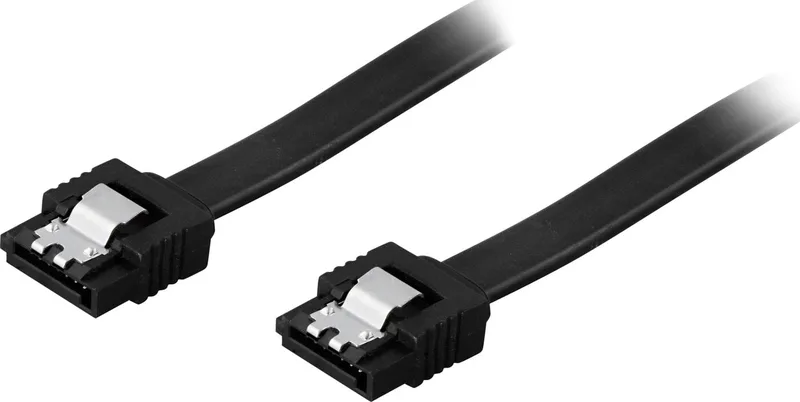 Deltaco Serial ATA-600 (SATA 6g) Kabel 0.7m (Raka kontakter)