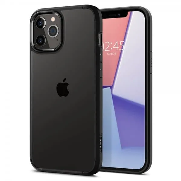 Spigen iPhone 12/iPhone 12 Pro Skal Ultra Hybrid Matte Black