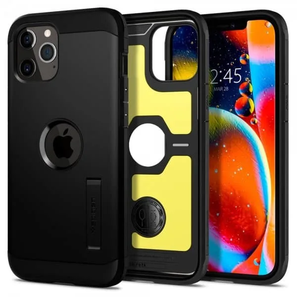 Spigen iPhone 12/iPhone 12 Pro Skal Tough Armor Svart