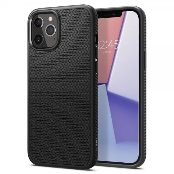 Spigen iPhone 12/iPhone 12 Pro Skal Liquid Air Matte Black
