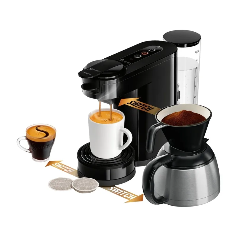 Senseo® switch 3IN1 HD6594/62 kaffebryggare, svart