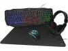 Paket: Deltaco RGB GAMING Kit, 4-i-1, tangentbord+mus+musmatta+headset