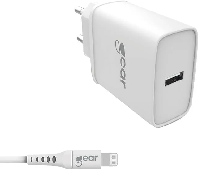 Gear 220V/2.4A Lightning väggladdare