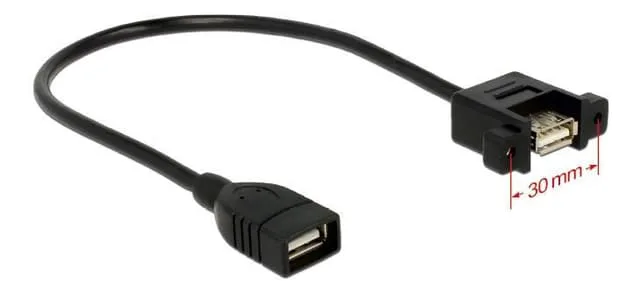 Delock Panel-mount - HDMI-kabel
