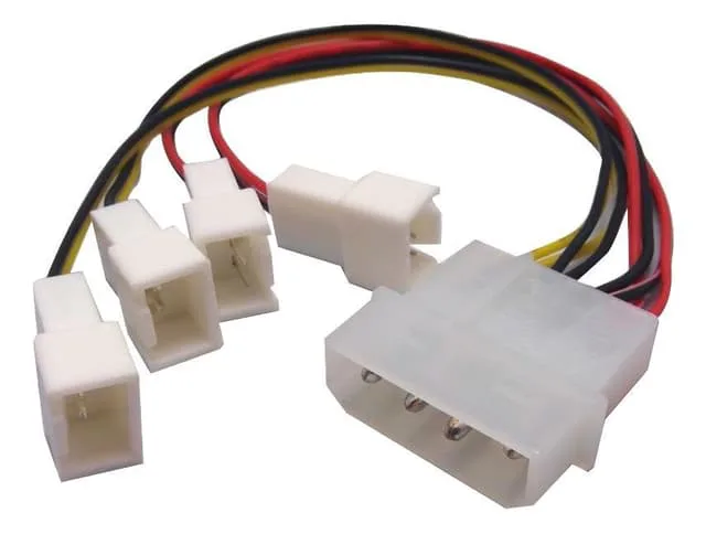 Akasa 4 pin PSU Molex to 4 * 3 pin fans
