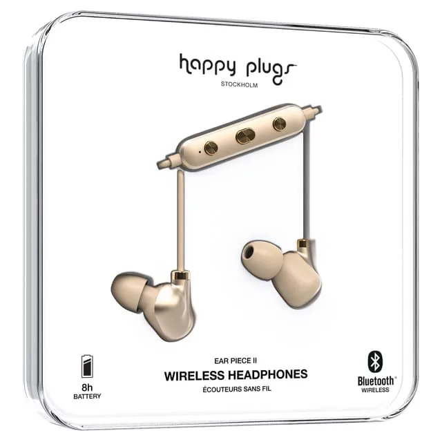 Happy Plugs Ear Piece II trådlösa in-ear hörlurar