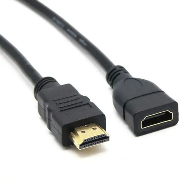 Nördic HDMI förlängningskabel 1m hane till hona