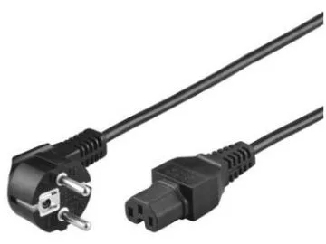 Goobay 93277, 2 m, Strömkontakt typ F, C15 coupler, H05RN-F3G, 250 V