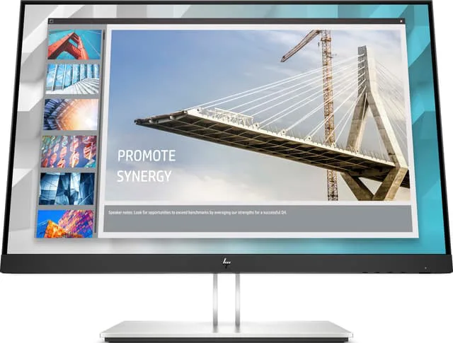 HP E24i G4 - E-Series - LED-skärm - 24" - 1920 x 1200 WUXGA @ 60 Hz - IPS - 250 cd/m² - 1000:1 - 5 ms - HDMI, VGA, DisplayPort - svart - Smart Buy