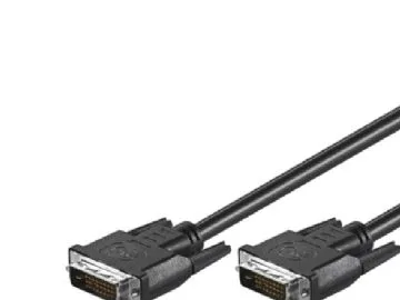 Goobay 93573, 1,8 m, DVI-D, DVI-D, Manlig kontakt, Manlig kontakt, Svart