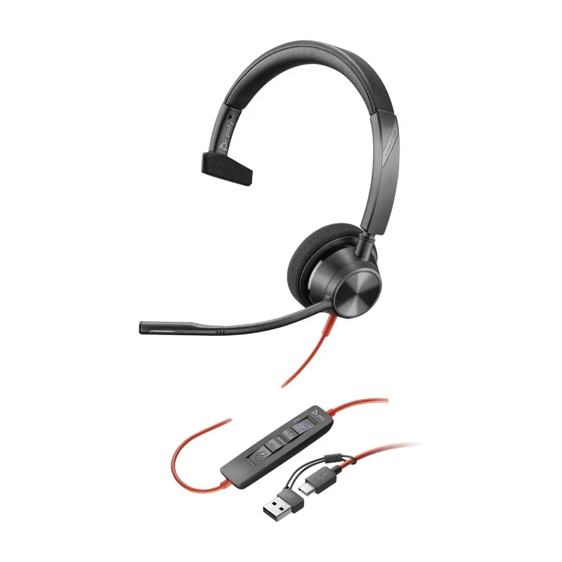 HP Poly Blackwire 3310 Mono Teams USB-C headset