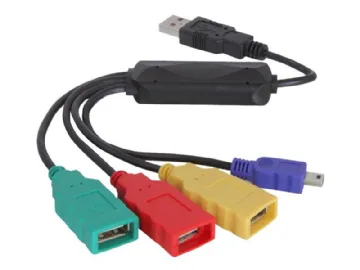 Delock USB 2.0 external 4-port cable HUB