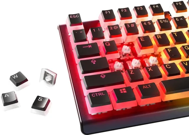 SteelSeries PrismCaps gamingknappar (svarta)