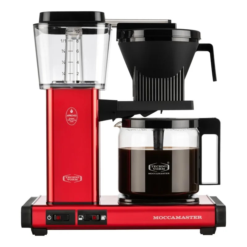 Moccamaster Optio kaffebryggare, Red Metallic