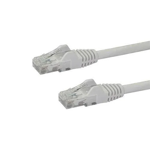 StarTech.com 7m CAT6 Ethernet Cable, 10 Gigabit Snagless RJ45 650MHz 100W PoE Patch Cord, CAT 6 10GbE UTP Network Cable w/Strain Relief, White, Wirin