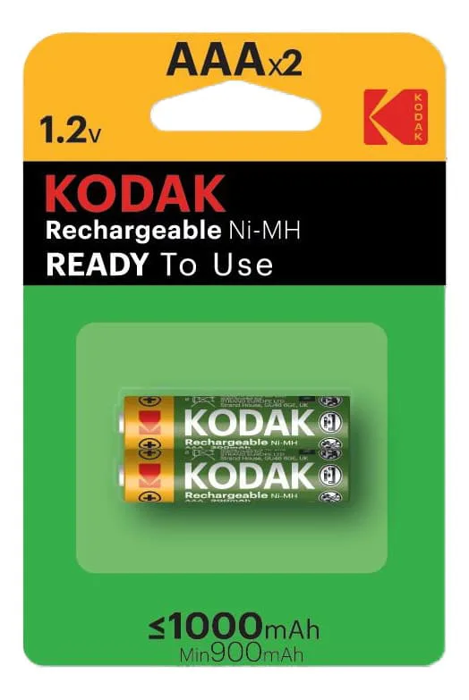 Kodak rechargeable Ni-MH AAA battery 1000mAh