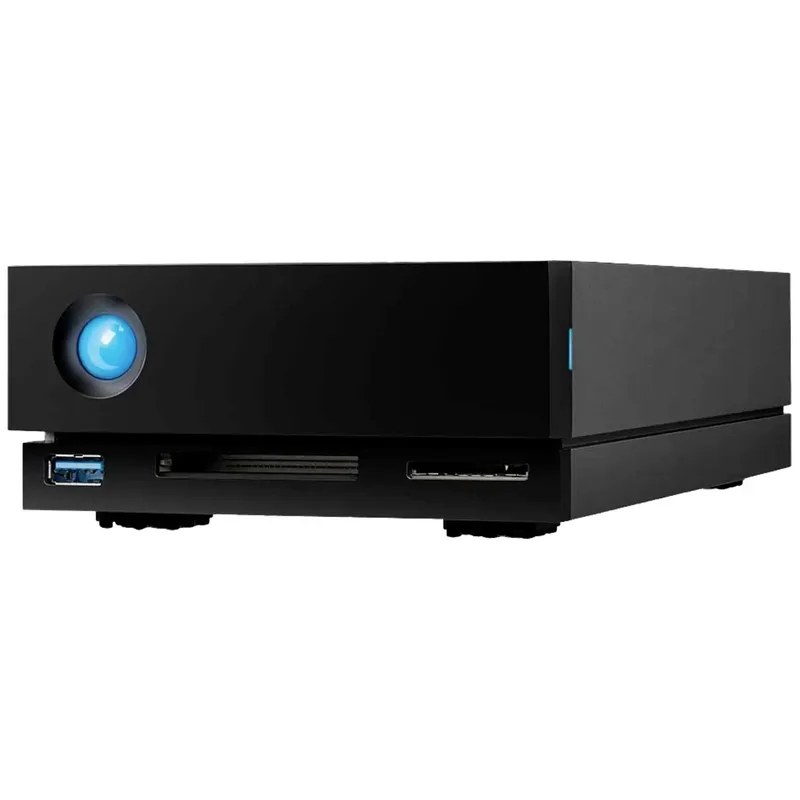 LaCie 1big Dock Thunderbolt 3 10000 GB Extern hårddisk 3.5 USB-C® (USB 3.2 Gen 1), USB 3.2 Gen 1, Thunderbolt 3, DisplayPort, Kortläsare Svart STHS10000800