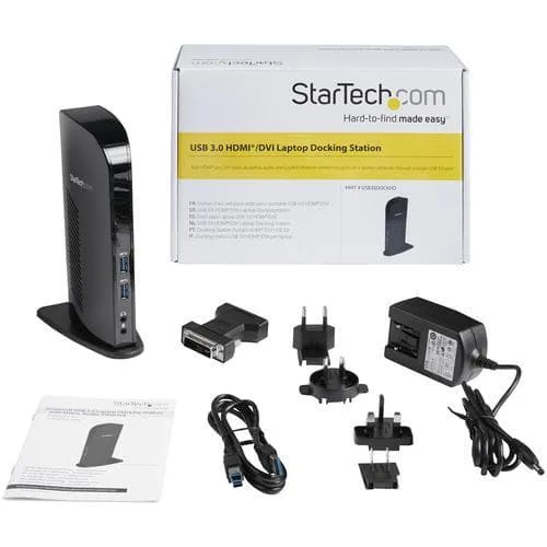 INF StarTech.com USB 3.0-dockningsstation för dubbla skärmar