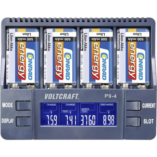 Voltcraft P9-4 9V-Block-laddare NiCd
