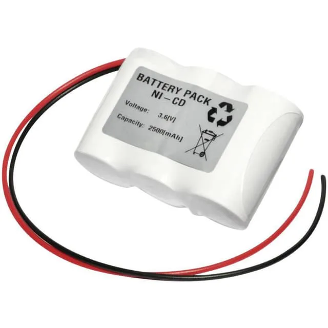 Emmerich 36C2500R Nödljusbatteri Kabel 3.6 V 2500 mAh