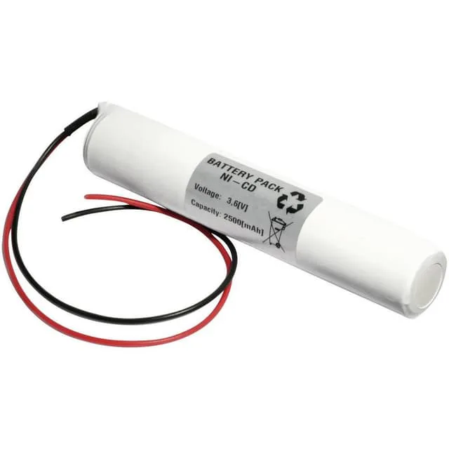 Nödljusbatteri N/A Kabel 3.6 V 2500 mAh Emmerich