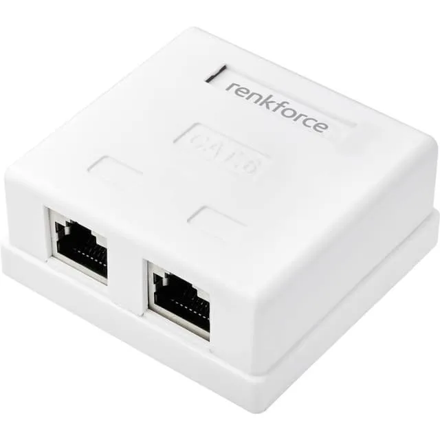 Renkforce Nätverksadapter Utanpåliggande CAT 6 2 Port