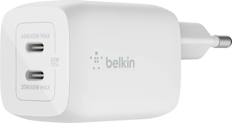 Belkin 65W GaN Dual PD/PPS mini snabbladdare